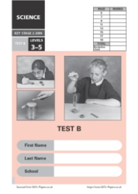 SATS papers - Science 2006 Test B