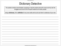 Dictionary Detective Worksheet