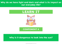 Why is it dangerous to look into the sun? - Presentation